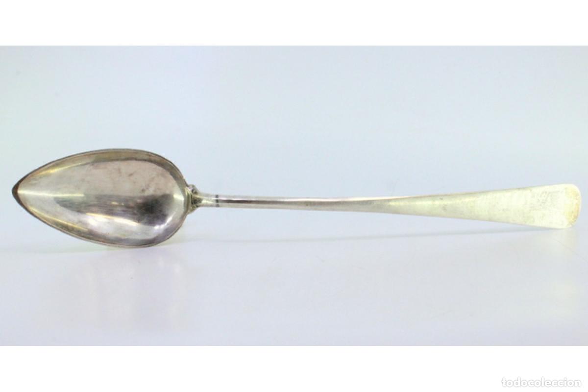 Antig&uuml;edades: Cuchara de plata para servir arroz - Foto 6