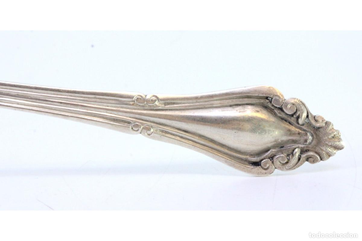 Antig&uuml;edades: cuchara de salsa de plata - Foto 4