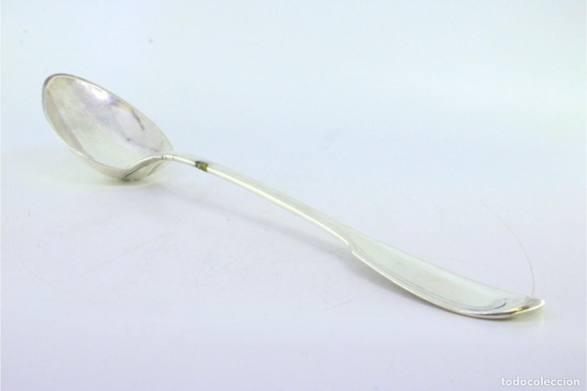 Antig&uuml;edades: Cuchara de plata para servir arroz - Foto 6