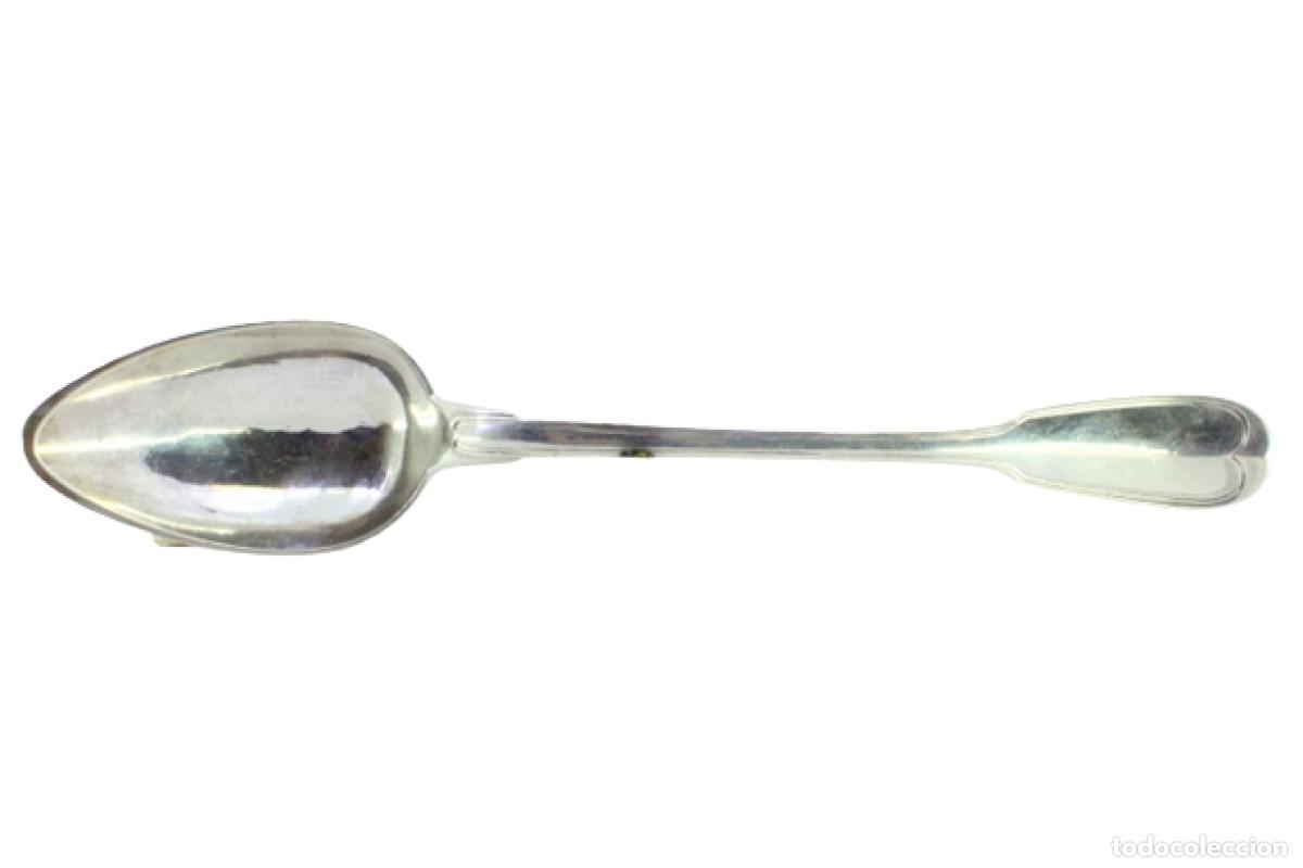 Antig&uuml;edades: Cuchara de plata para servir arroz - Foto 1