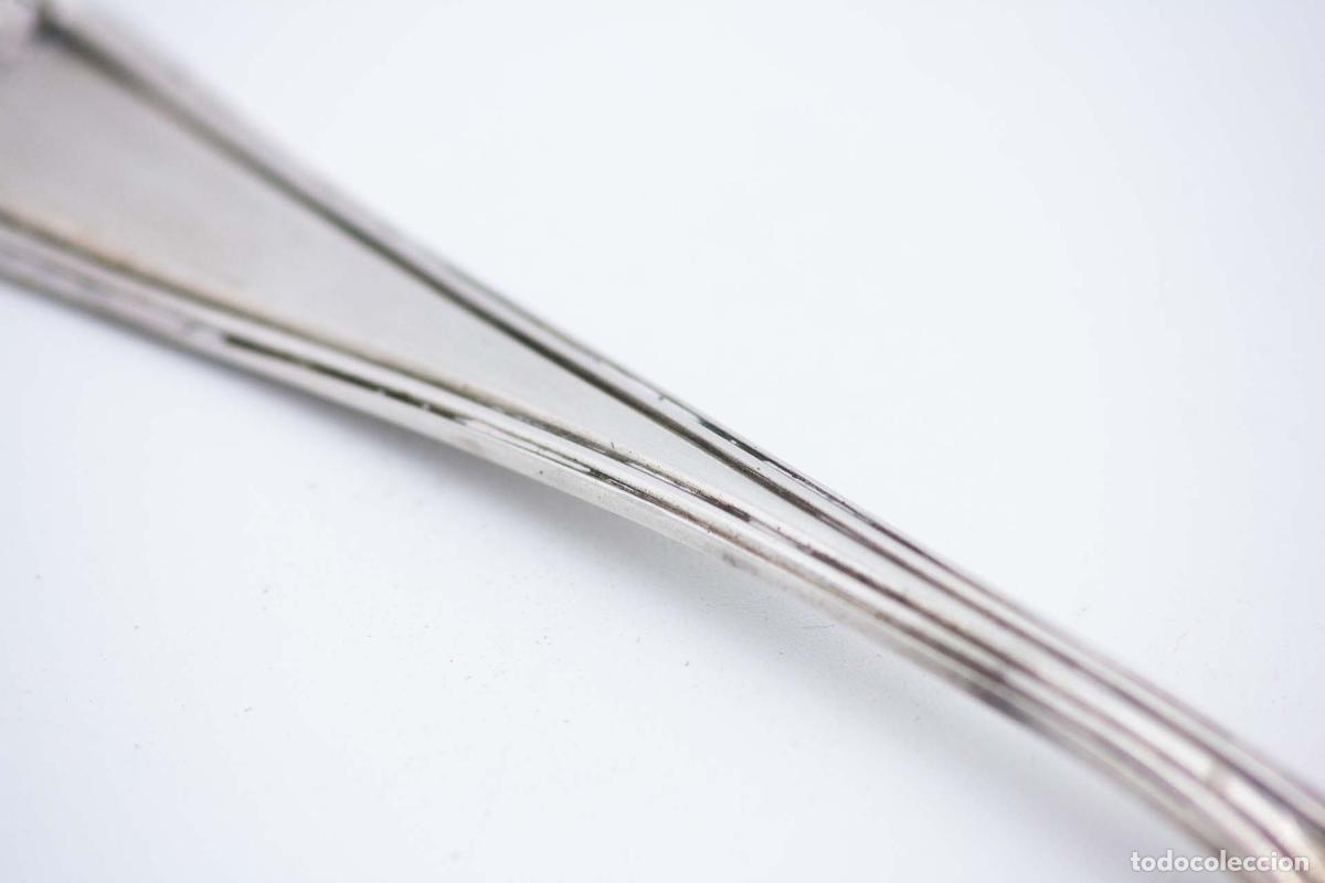 Antig&uuml;edades: cuchara de salsa de plata - Foto 2
