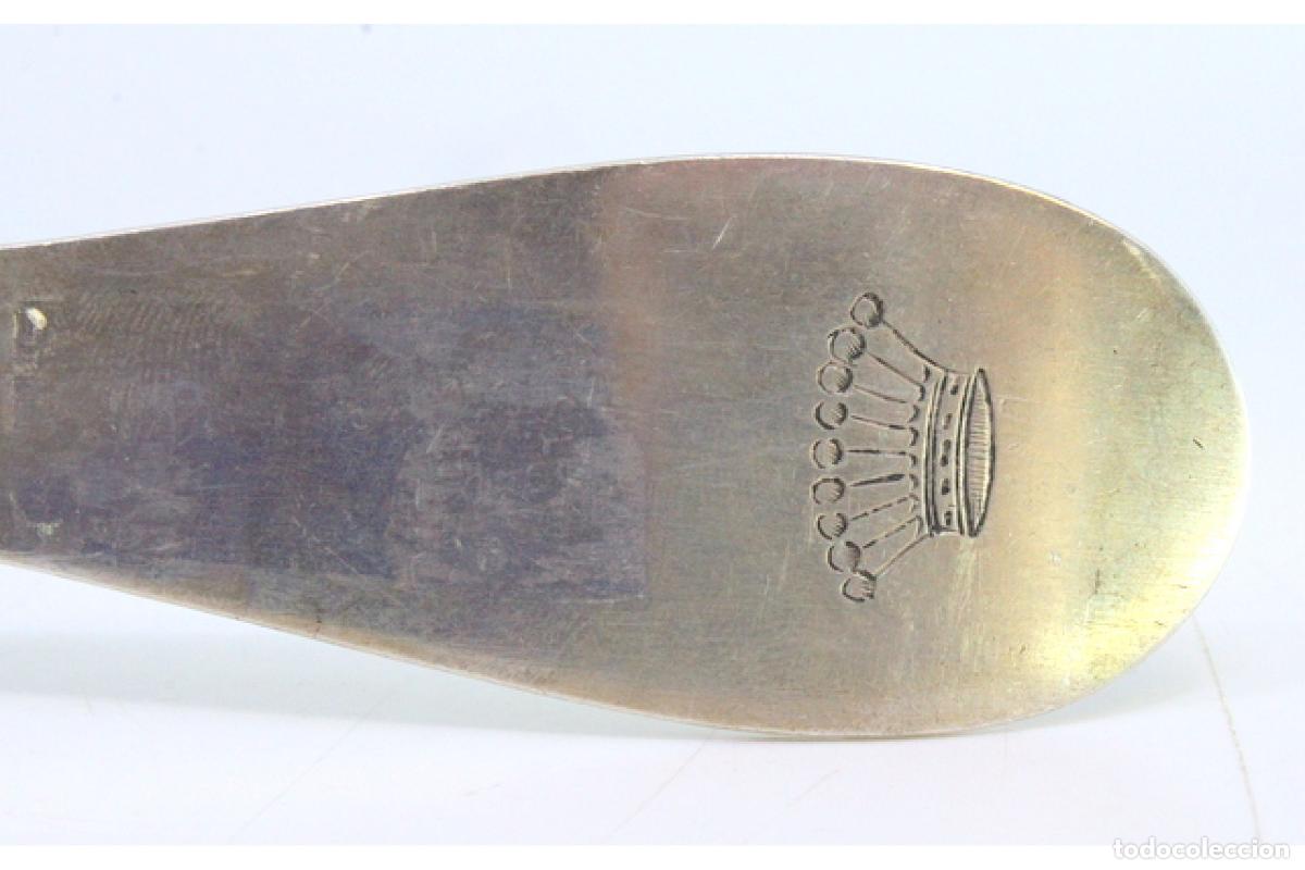 Antig&uuml;edades: Cuchara de plata para servir arroz - Foto 5