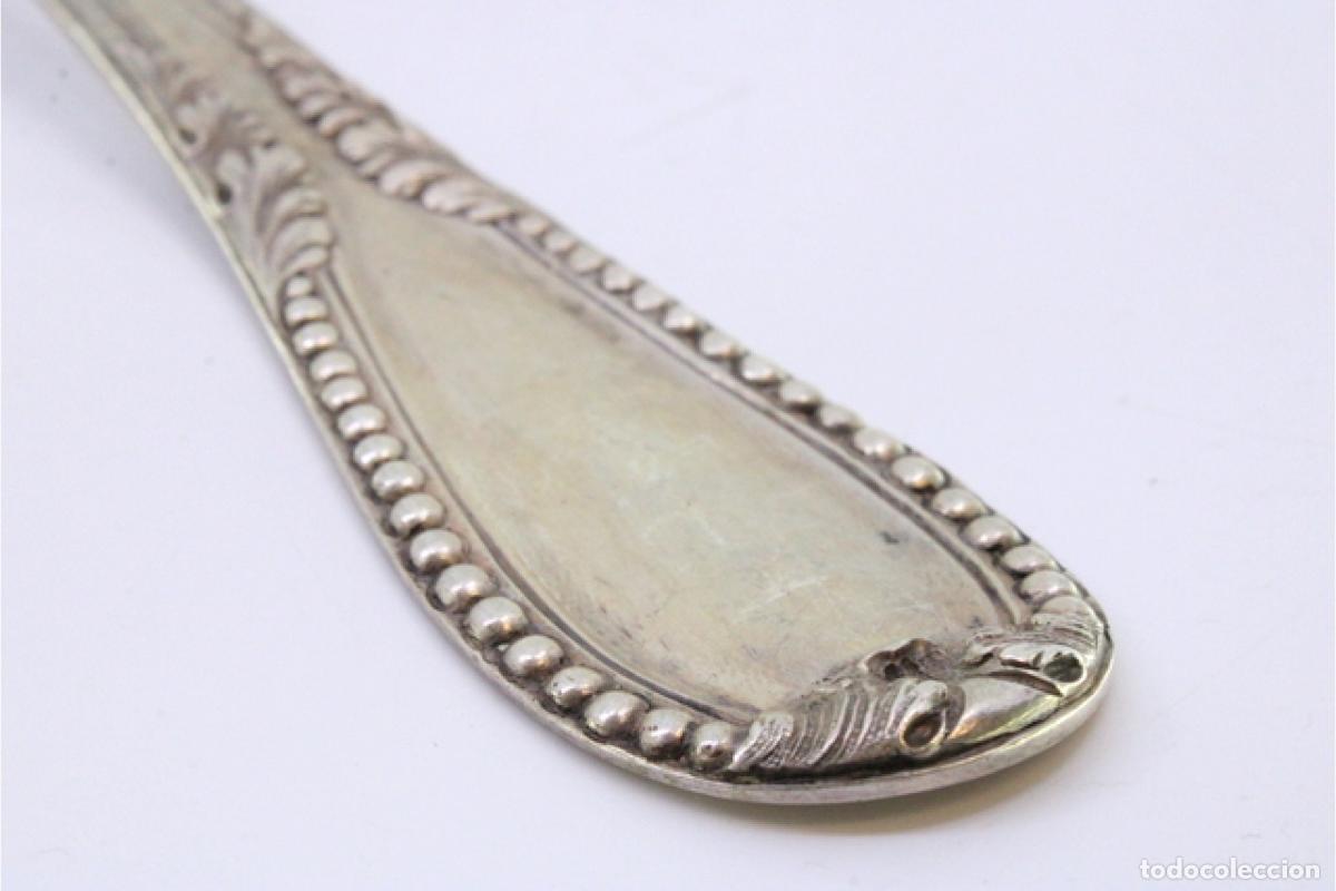 Antig&uuml;edades: Cuchara de plata para servir arroz - Foto 6