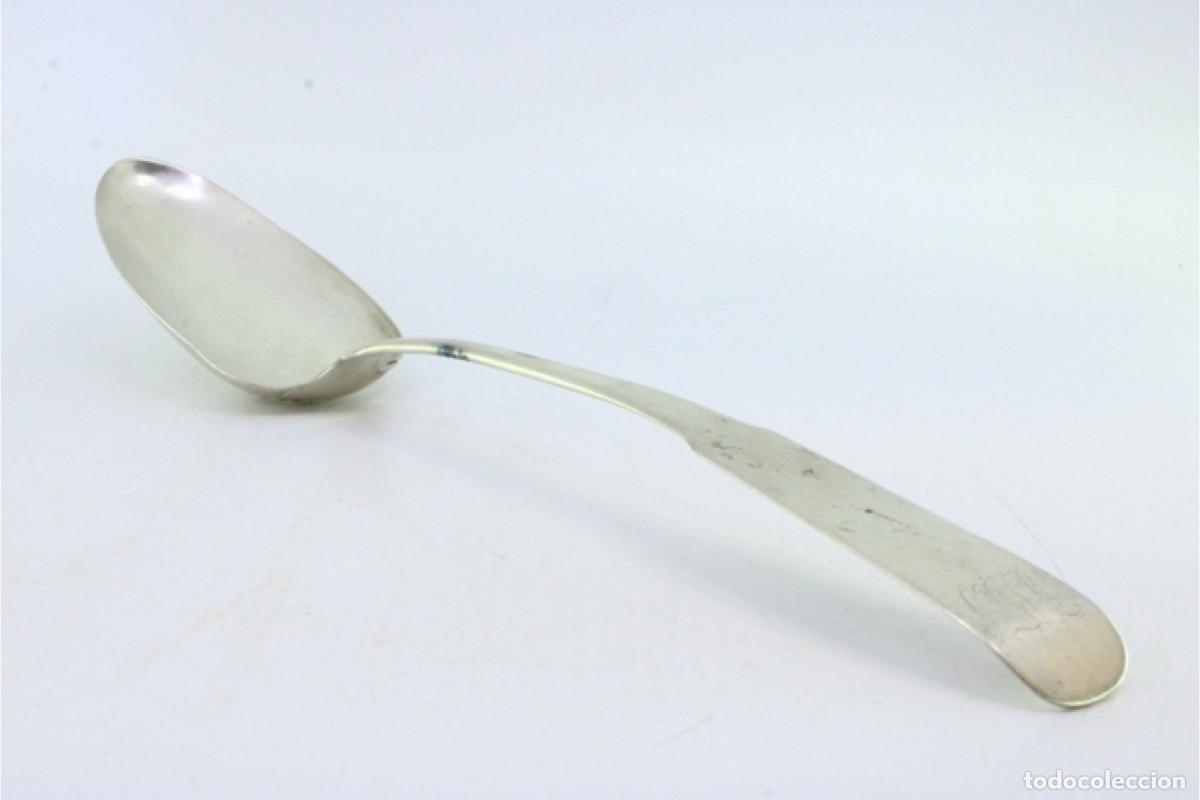 Antig&uuml;edades: Cuchara de plata para servir arroz - Foto 3