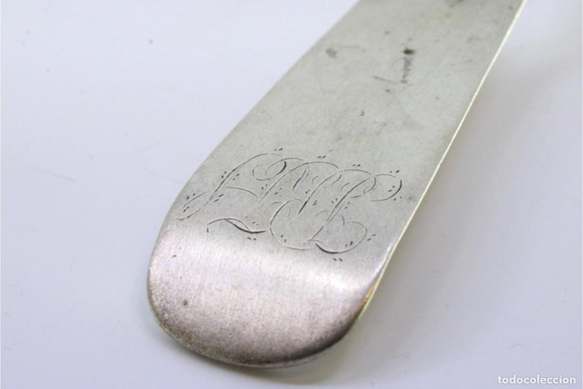 Antig&uuml;edades: Cuchara de plata para servir arroz - Foto 4