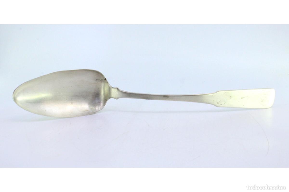 Antig&uuml;edades: Cuchara de plata para servir arroz - Foto 6