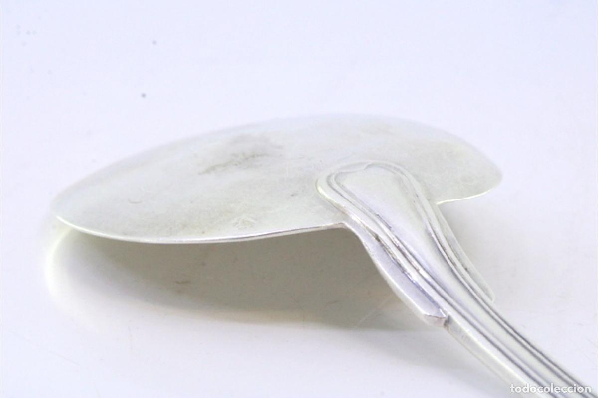 Antig&uuml;edades: Cuchara de helado de plata - Foto 2