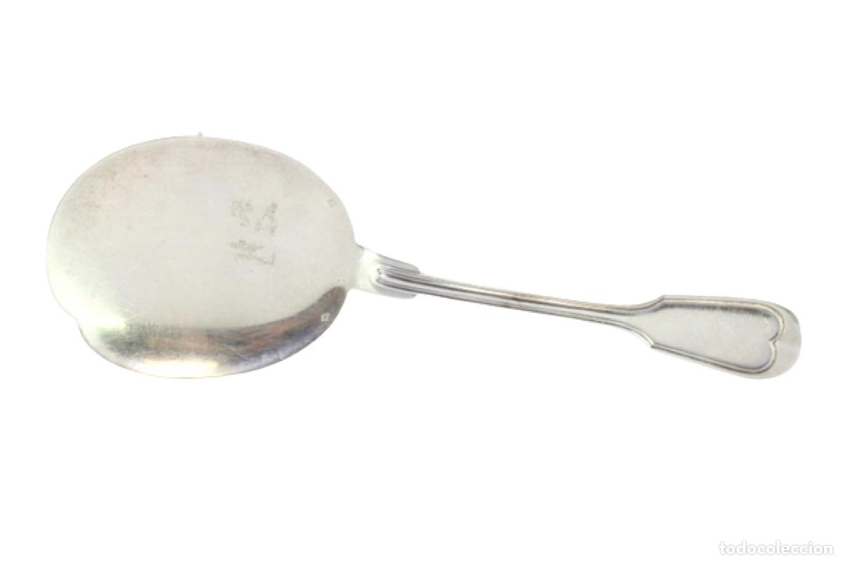 Antig&uuml;edades: Cuchara de helado de plata - Foto 1