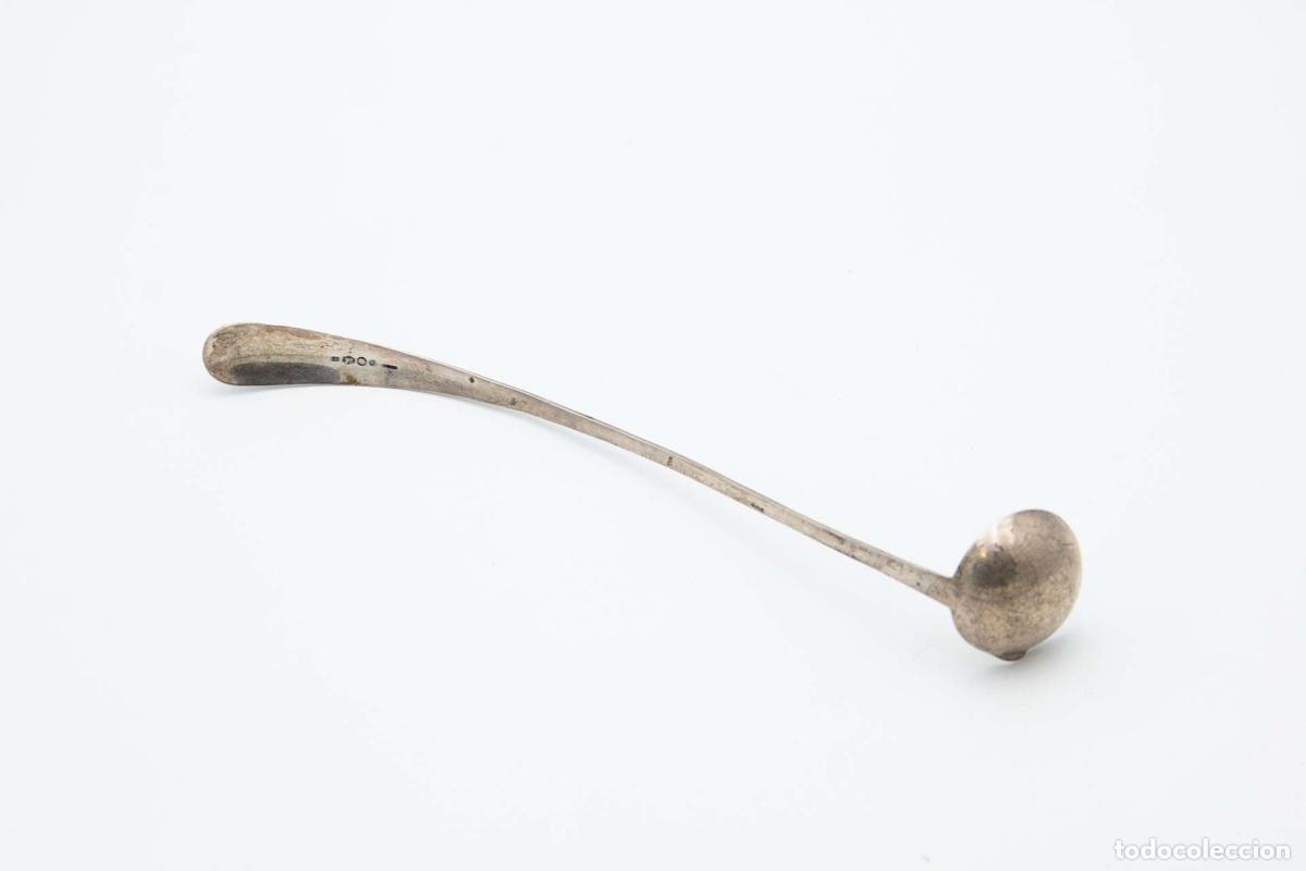 Antig&uuml;edades: cuchara de salsa de plata - Foto 1