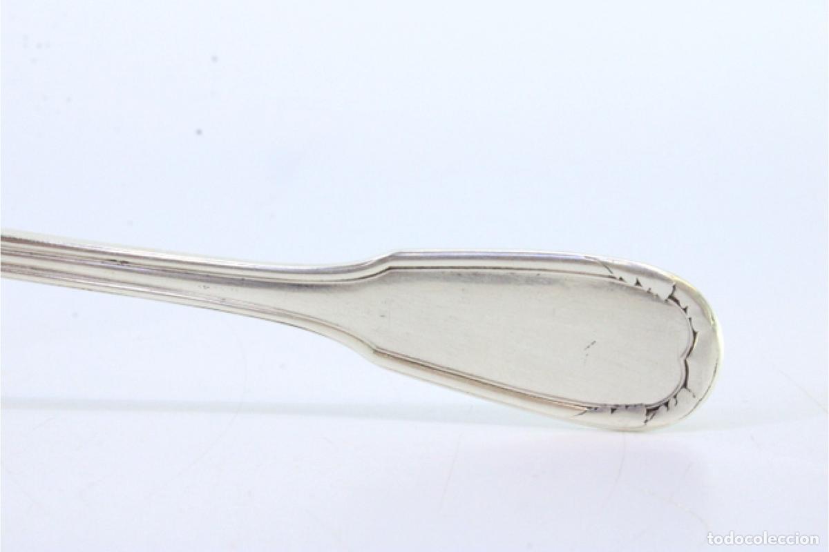 Antig&uuml;edades: cuchara de salsa de plata - Foto 2