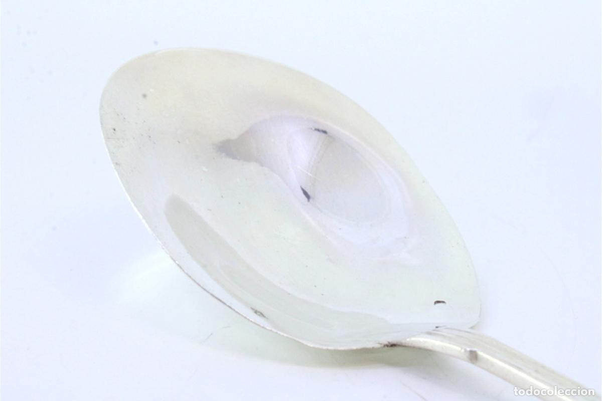 Antig&uuml;edades: cuchara de salsa de plata - Foto 4