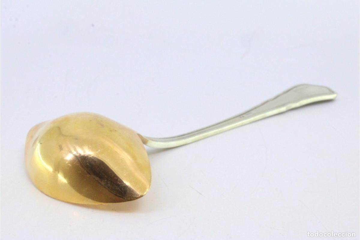 Antig&uuml;edades: cuchara de salsa de plata - Foto 6