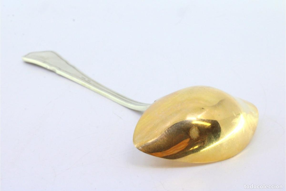 Antig&uuml;edades: cuchara de salsa de plata - Foto 7