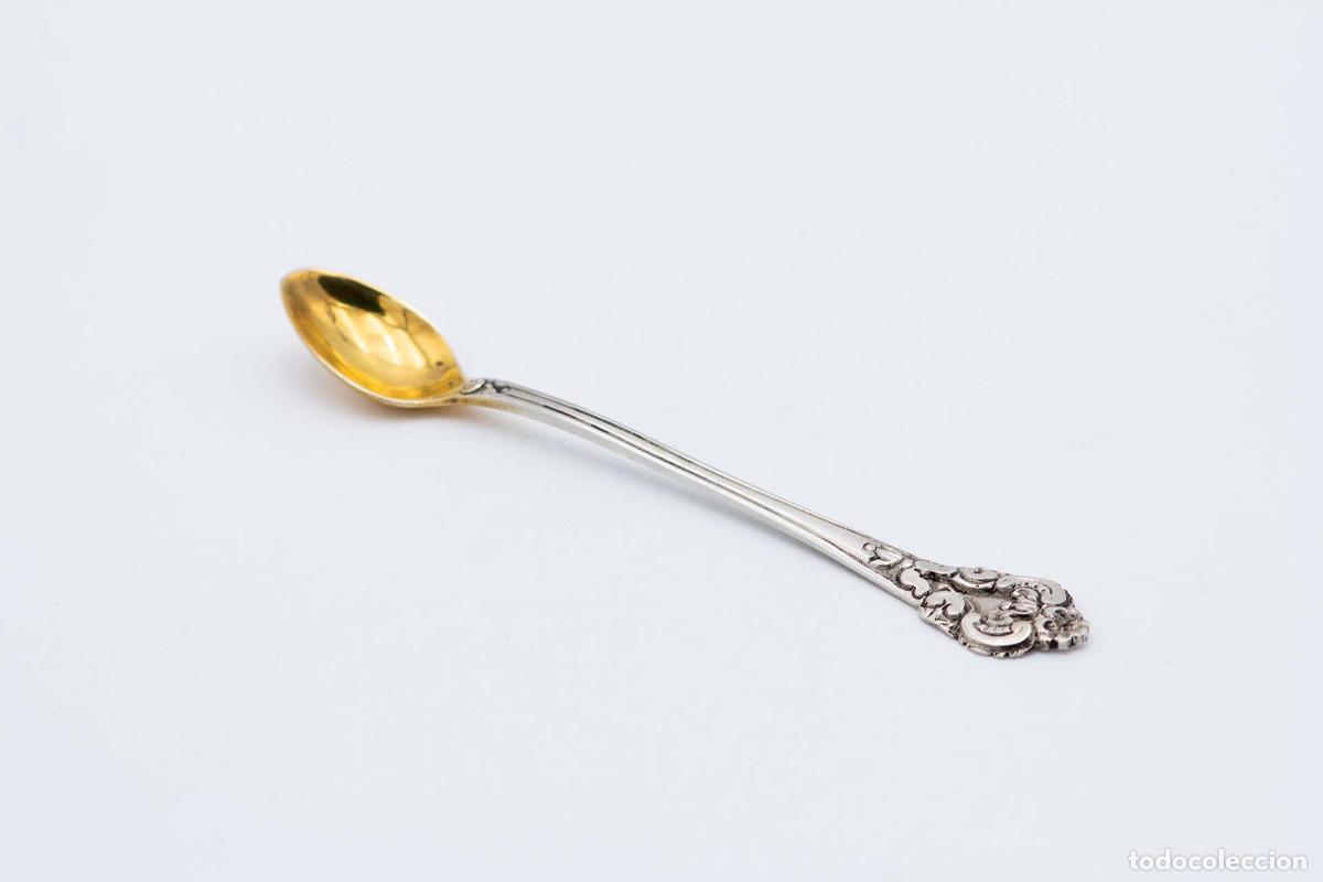 Antig&uuml;edades: Cuchara de plata para servir bebidas - Foto 2