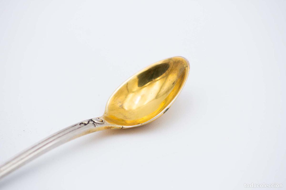 Antig&uuml;edades: Cuchara de plata para servir bebidas - Foto 4
