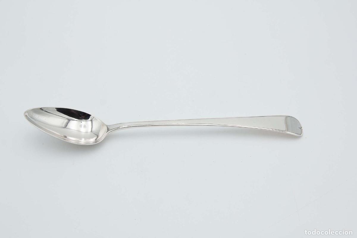 Antig&uuml;edades: cuchara de arroz de plata - Foto 2