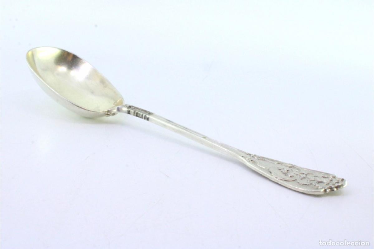 Antig&uuml;edades: cuchara de servir de plata - Foto 2