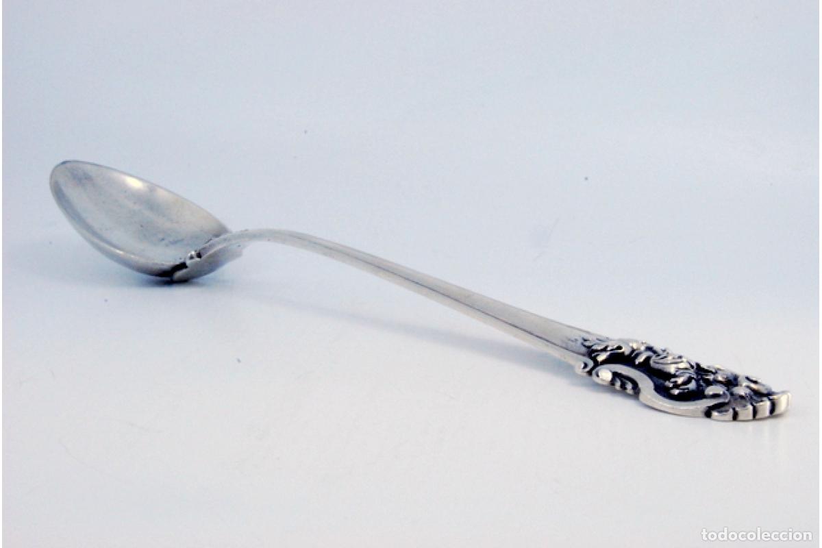 Antig&uuml;edades: Cuchara de plata para servir arroz - Foto 8
