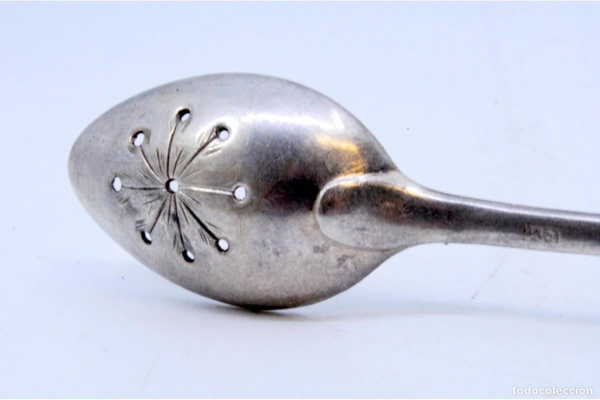 Antig&uuml;edades: cuchara de plata para aceitunas - Foto 2