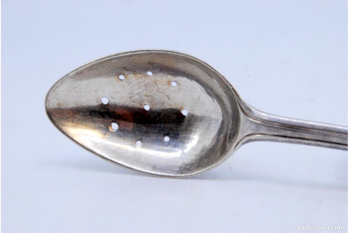 Antig&uuml;edades: cuchara de plata para aceitunas - Foto 3
