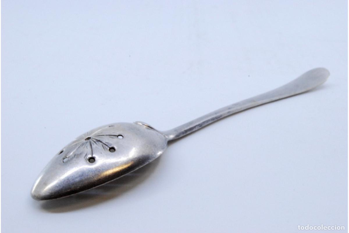 Antig&uuml;edades: cuchara de plata para aceitunas - Foto 4