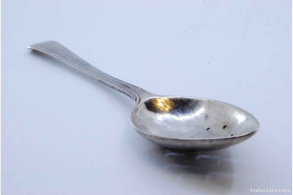 Antig&uuml;edades: cuchara de plata para aceitunas - Foto 6