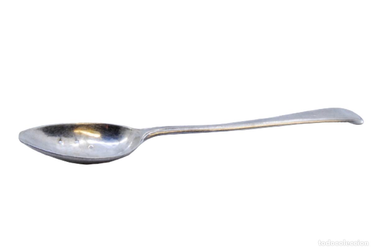 Antig&uuml;edades: cuchara de plata para aceitunas - Foto 1