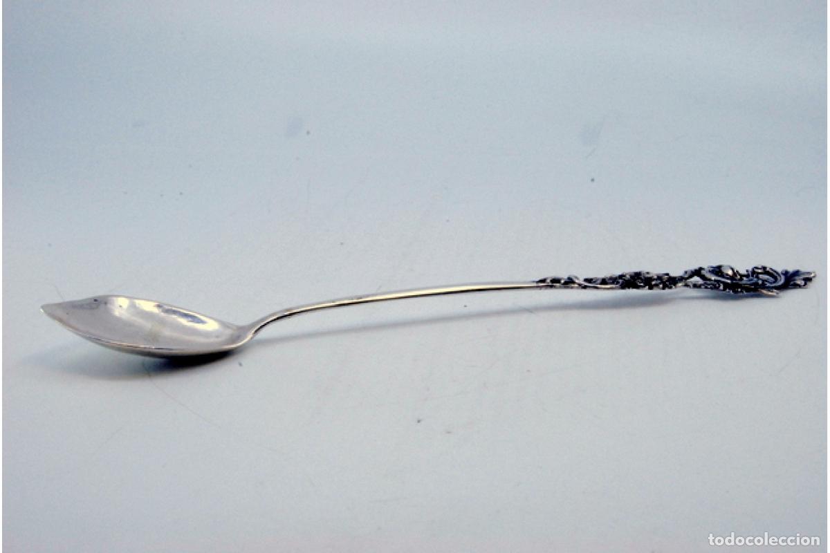 Antig&uuml;edades: Cuchara de plata para servir bebidas - Foto 2