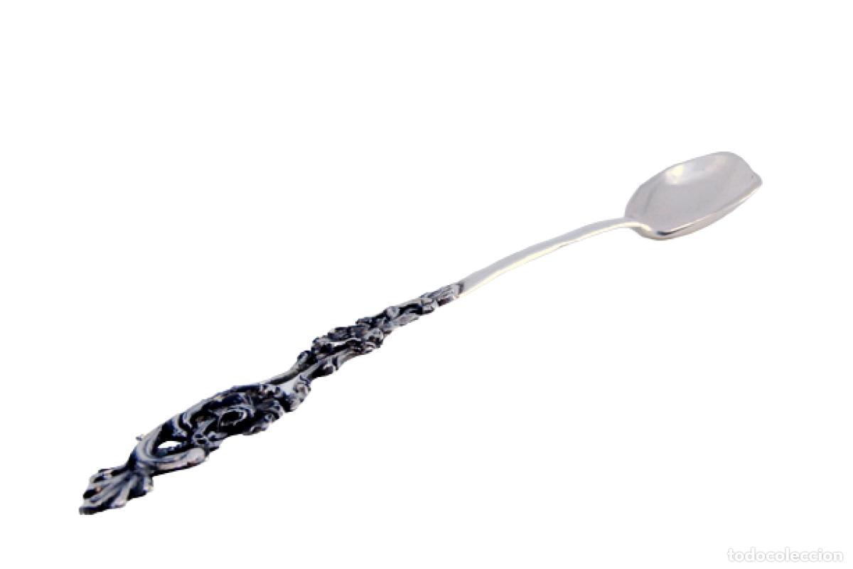 Antig&uuml;edades: Cuchara de plata para servir bebidas - Foto 1