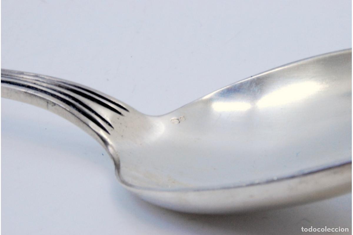 Antig&uuml;edades: Cuchara de plata para servir arroz - Foto 7