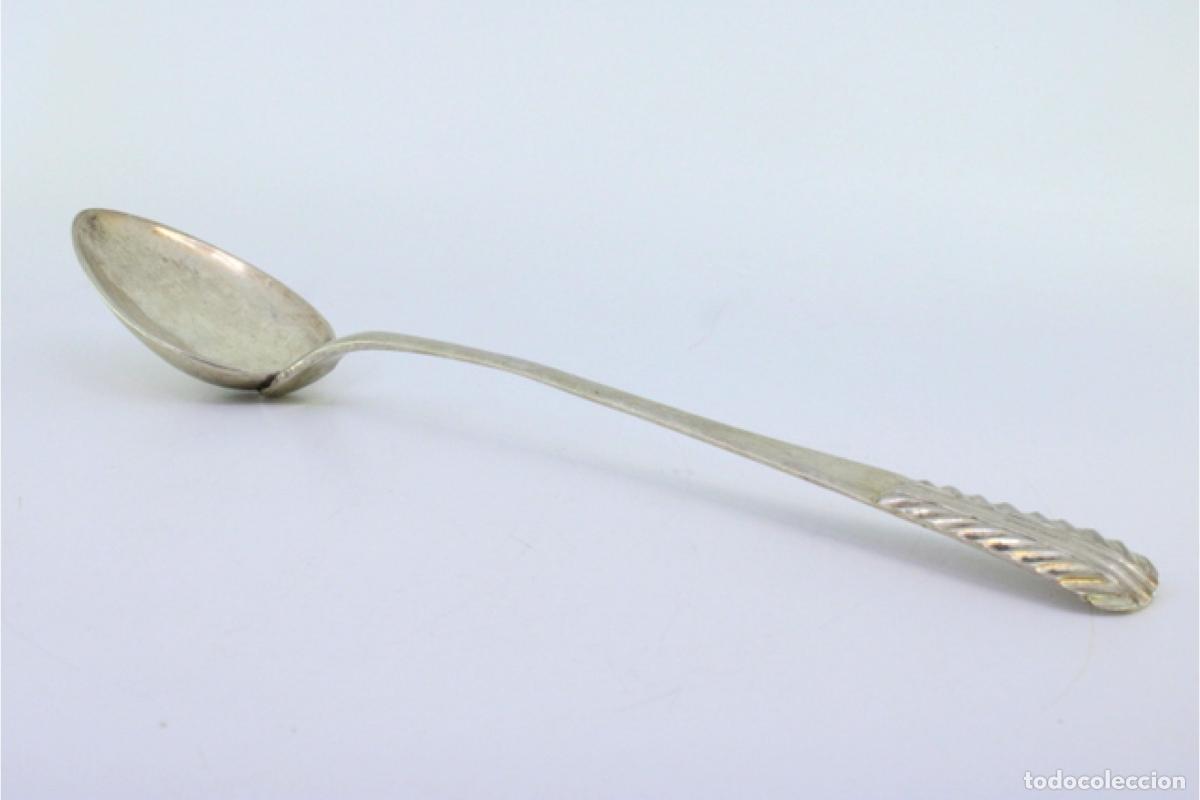 Antig&uuml;edades: Cuchara de plata para servir arroz - Foto 6