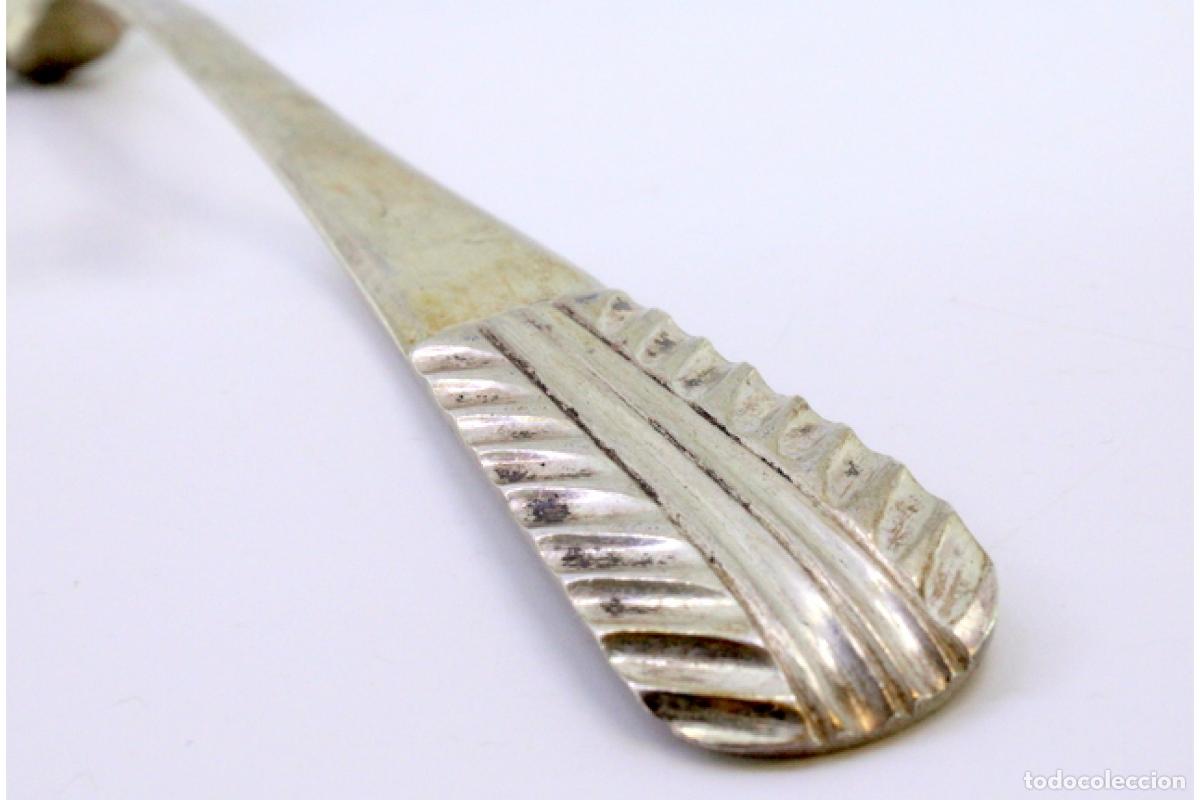 Antig&uuml;edades: Cuchara de plata para servir arroz - Foto 7