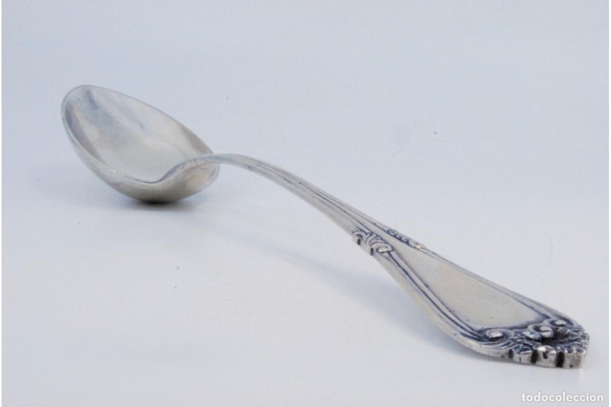 Antig&uuml;edades: Cuchara de plata para servir arroz - Foto 2