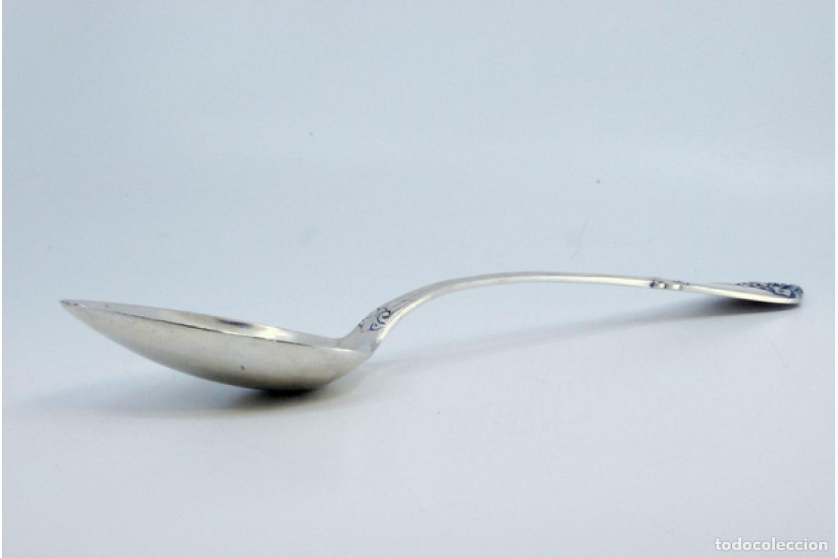 Antig&uuml;edades: Cuchara de plata para servir arroz - Foto 5