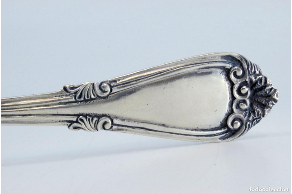 Antig&uuml;edades: Cuchara de plata para servir arroz - Foto 6