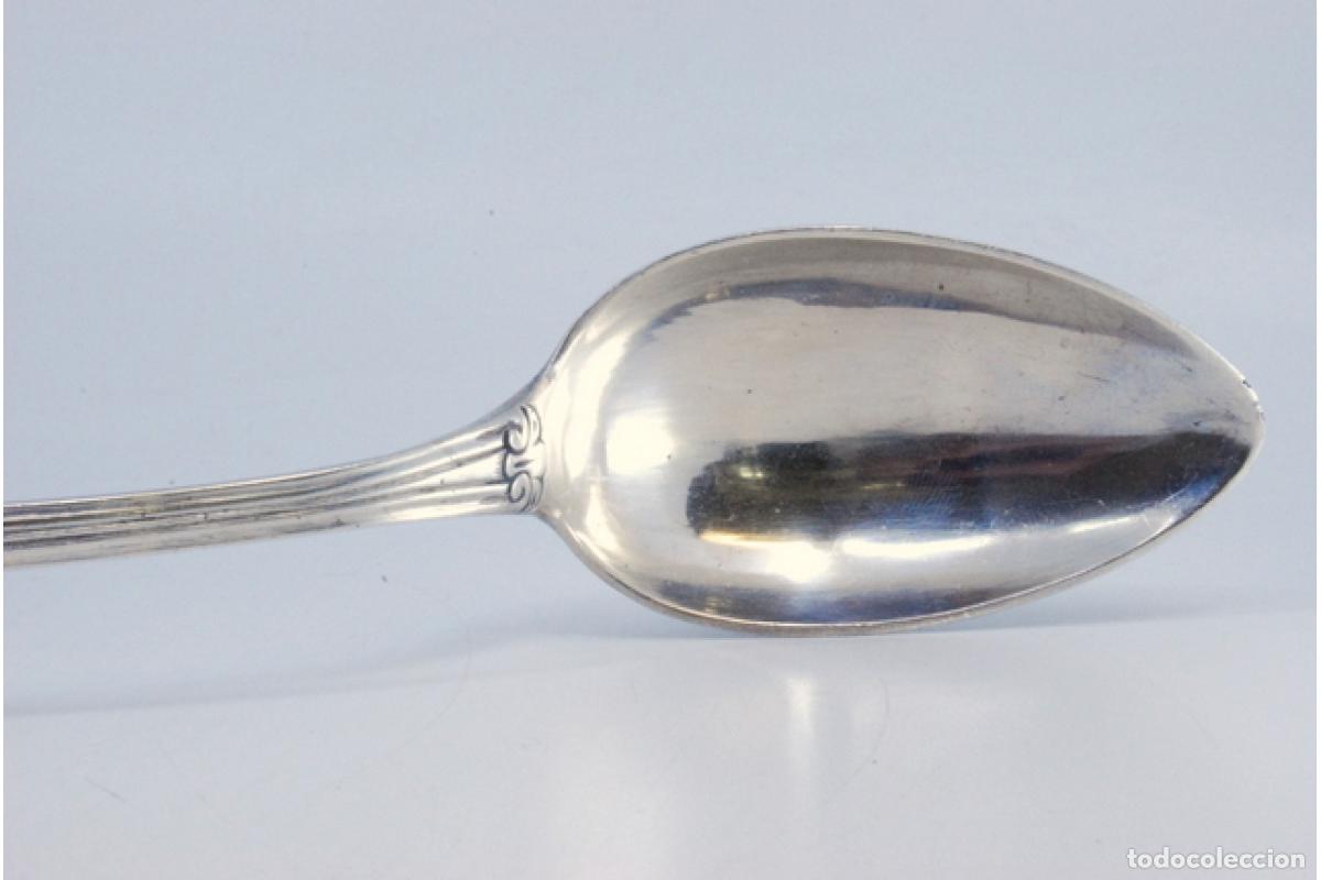 Antig&uuml;edades: Cuchara de plata para servir arroz - Foto 9