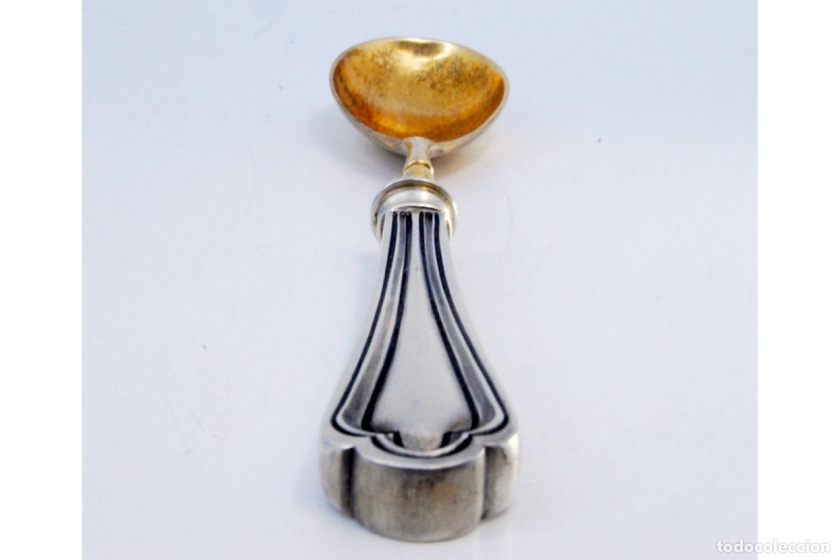 Antig&uuml;edades: cuchara de salsa de plata - Foto 7