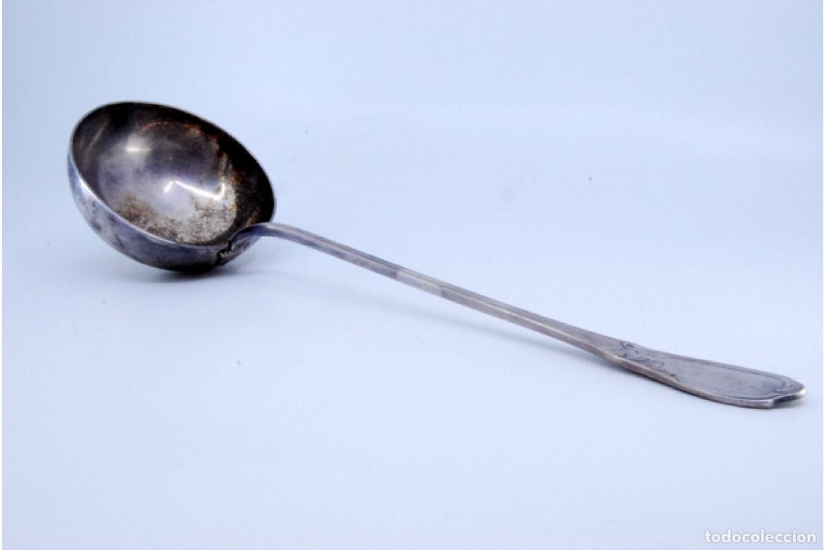 Antig&uuml;edades: Cuchar&oacute;n de sopa de plata - Foto 2