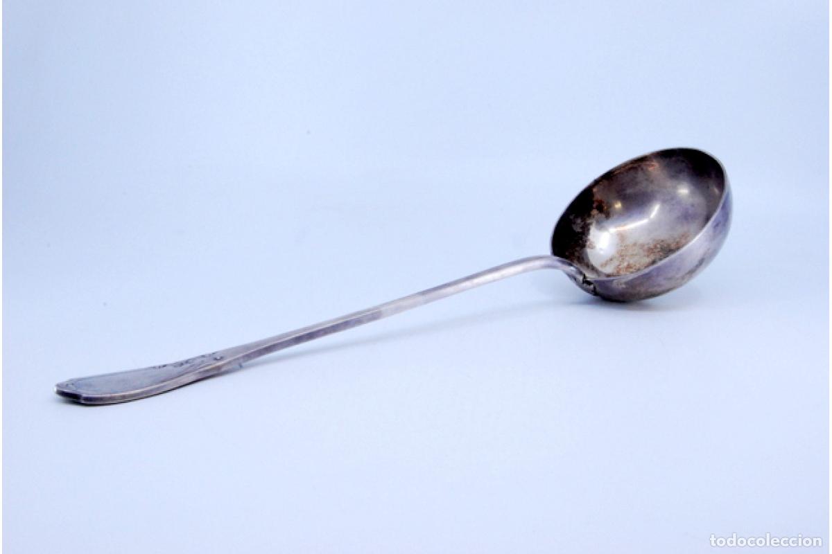 Antig&uuml;edades: Cuchar&oacute;n de sopa de plata - Foto 3