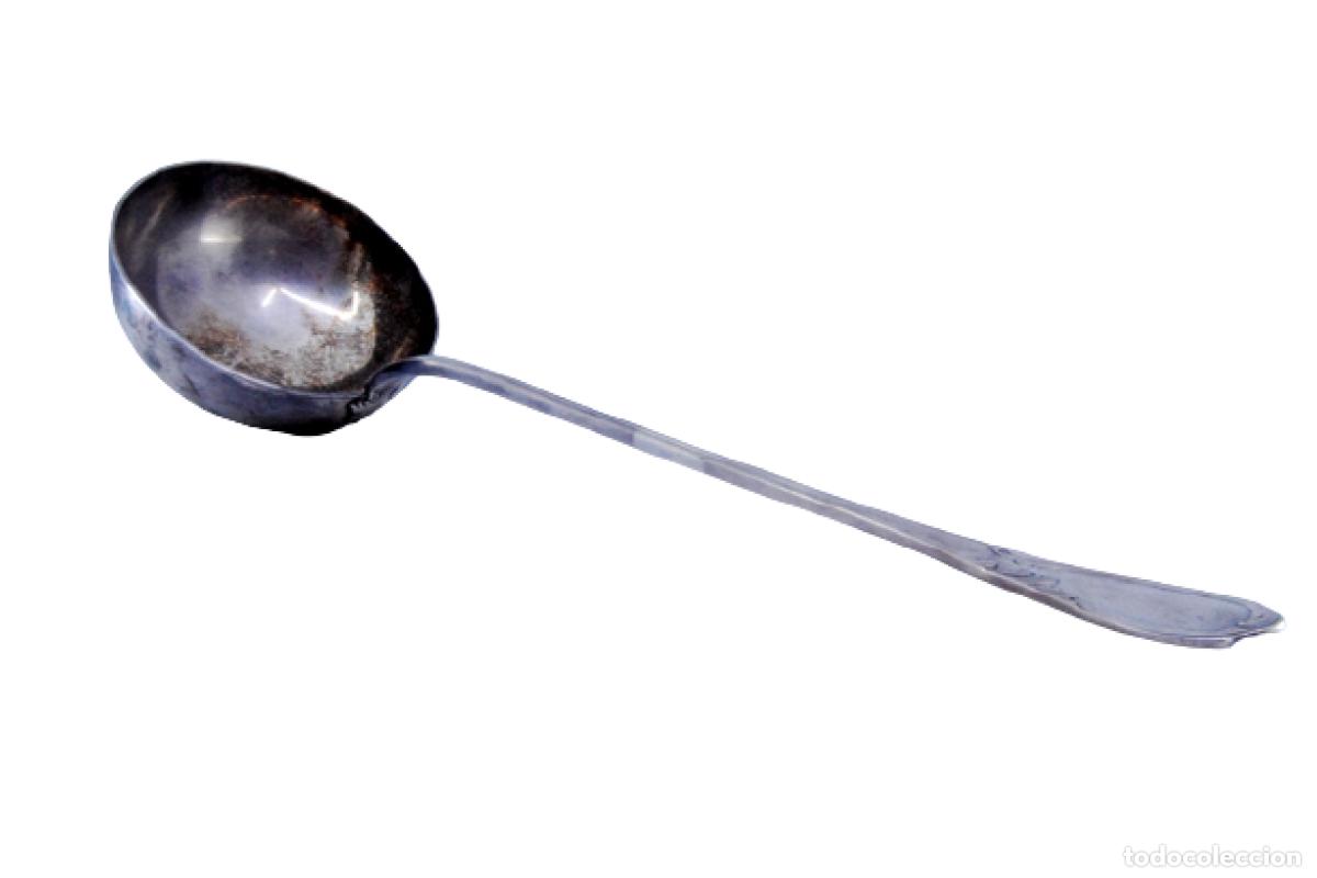 Antig&uuml;edades: Cuchar&oacute;n de sopa de plata - Foto 1