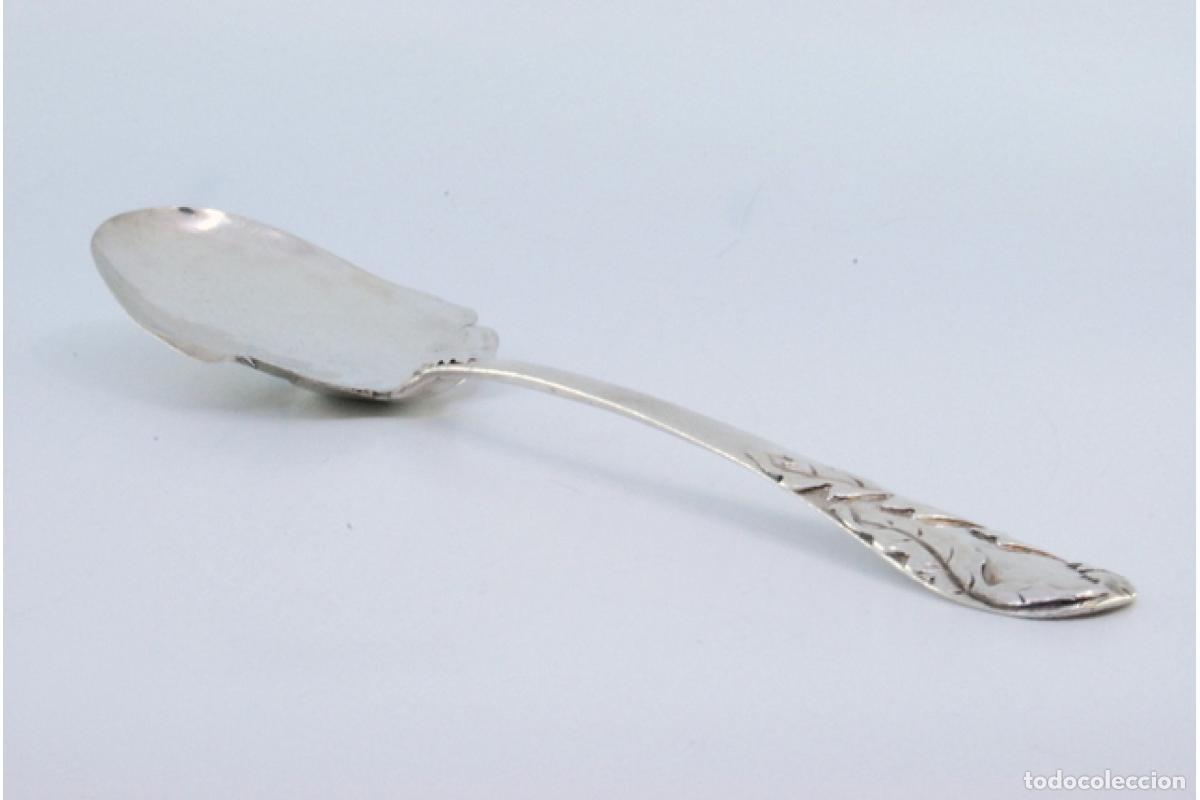 Antig&uuml;edades: Cuchara de helado de plata - Foto 3