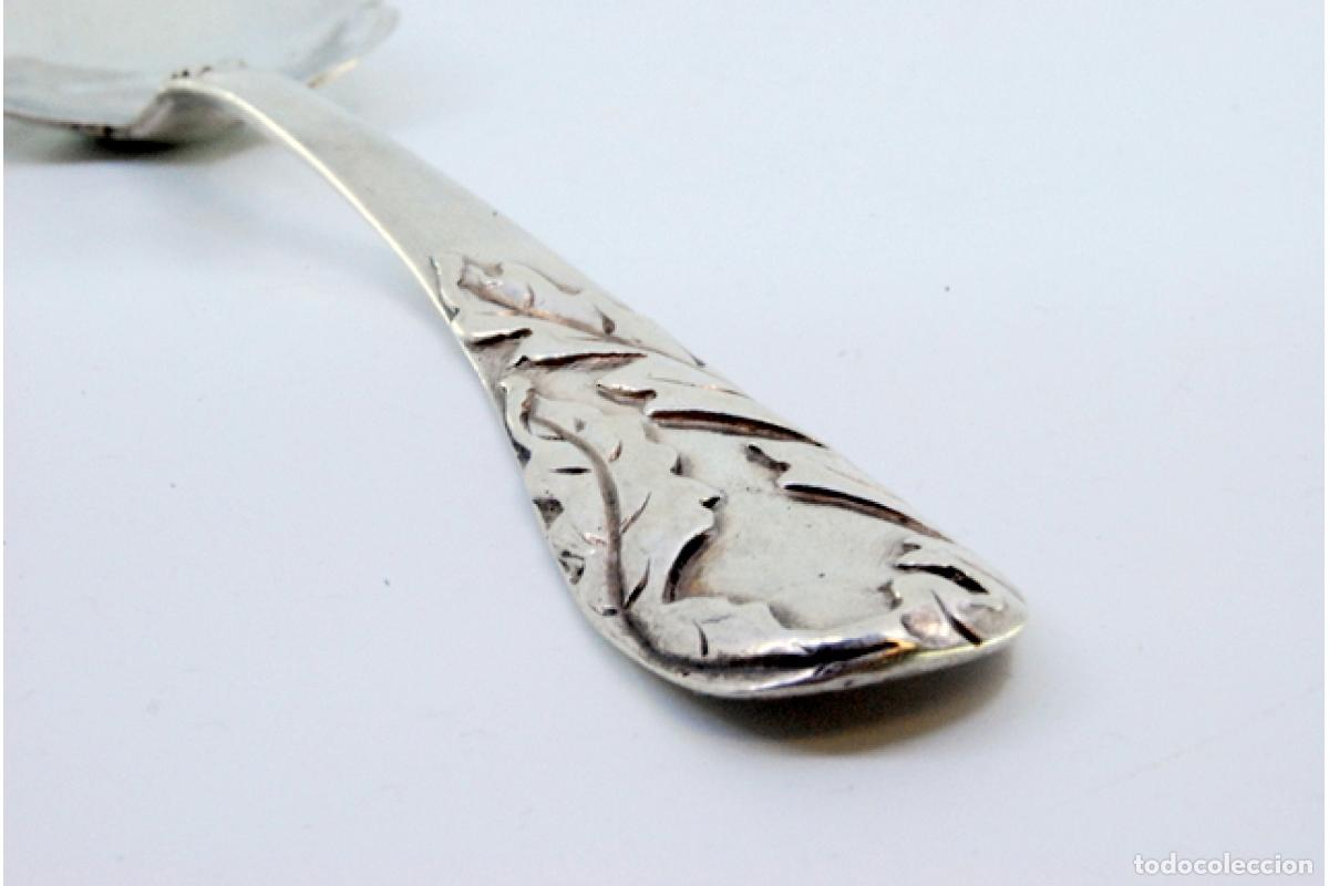Antig&uuml;edades: Cuchara de helado de plata - Foto 4