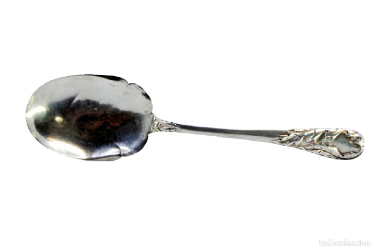 Antig&uuml;edades: Cuchara de helado de plata - Foto 1