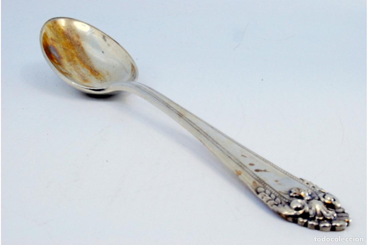 Antig&uuml;edades: Cuchara de plata para servir arroz - Foto 3