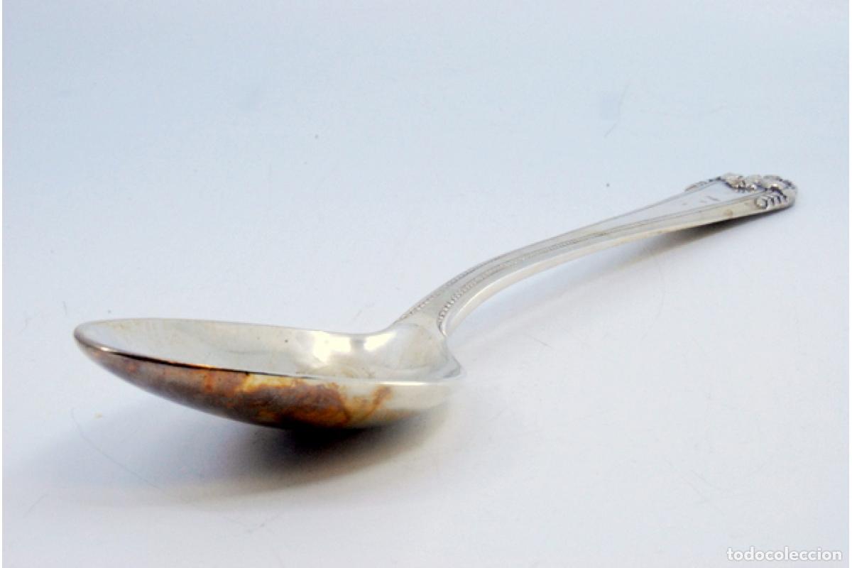Antig&uuml;edades: Cuchara de plata para servir arroz - Foto 4