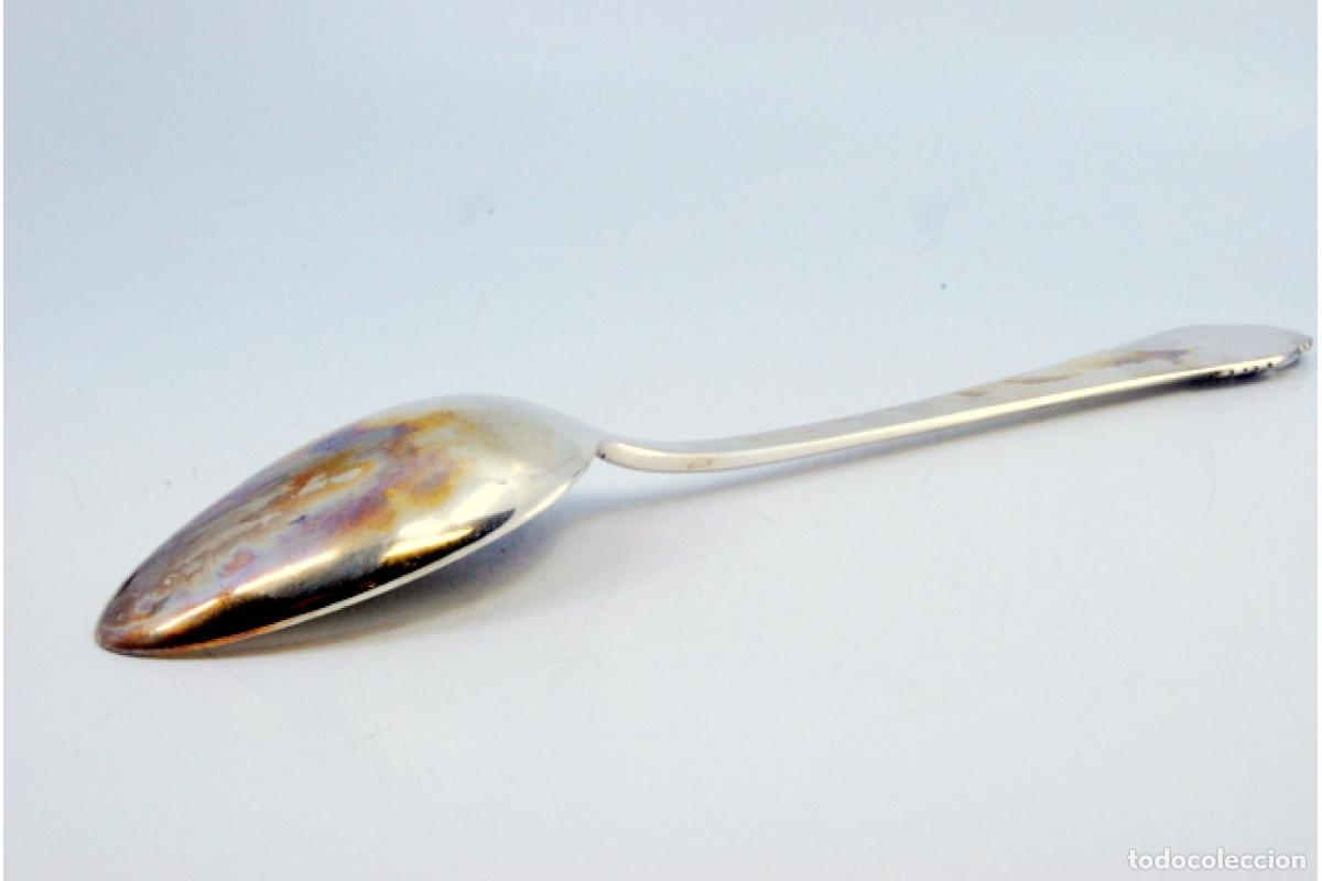 Antig&uuml;edades: Cuchara de plata para servir arroz - Foto 6