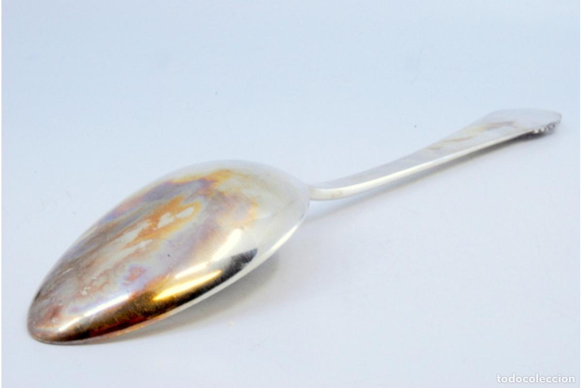 Antig&uuml;edades: Cuchara de plata para servir arroz - Foto 8