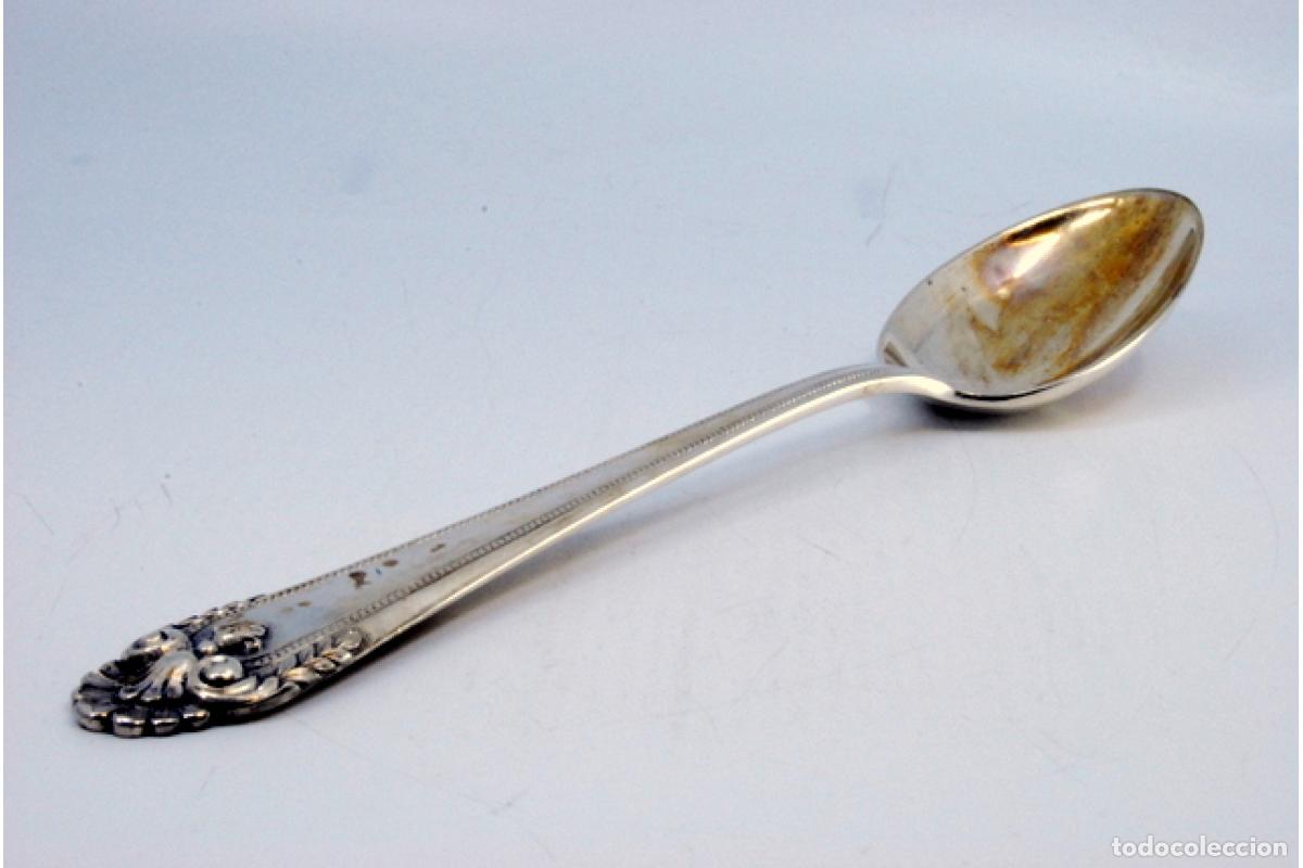 Antig&uuml;edades: Cuchara de plata para servir arroz - Foto 10
