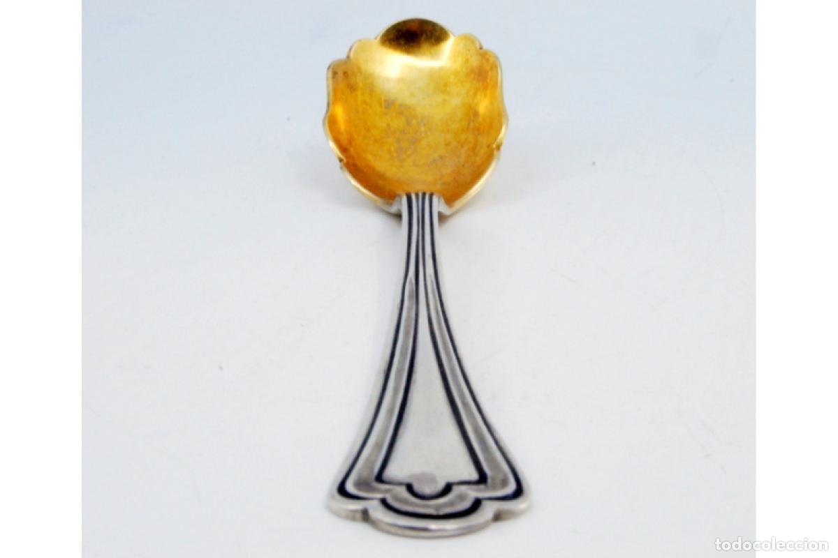 Antig&uuml;edades: cuchara de fruta de plata - Foto 2