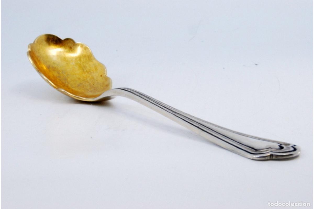 Antig&uuml;edades: cuchara de fruta de plata - Foto 6